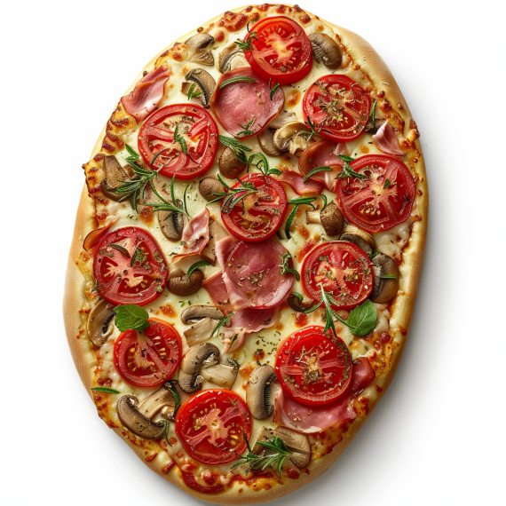 Pinsa Prosciutto E Funghi